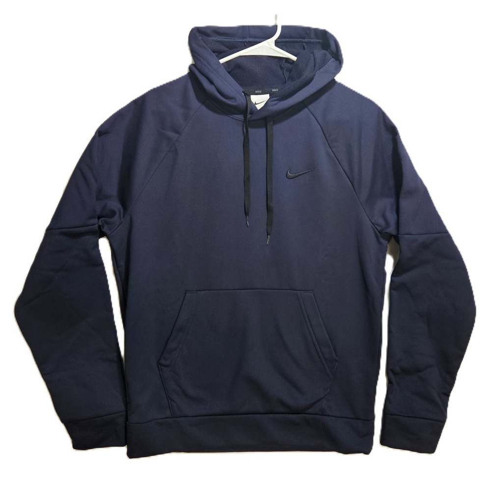 Nike Therma-Fit Hoodie Navy Blue Men's SM Pullover Sweatshirt DQ4834 NWT!